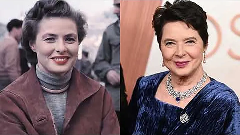 Mothers at the height of their fame, daughters today.